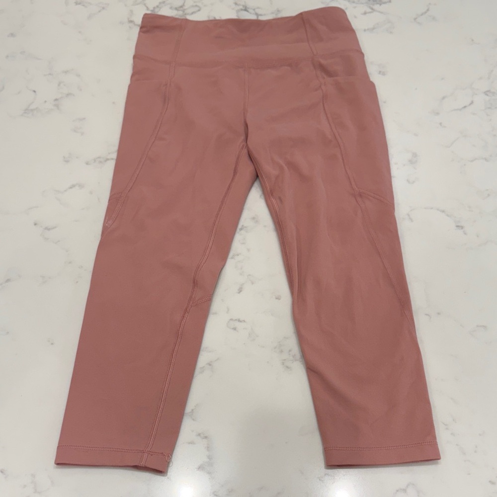 Athleta Girl Mauve Cropped Leggings
